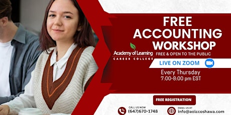 Accounting Workshop Free | Online workshop