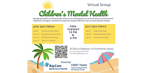 Children's Mental Health - Summer Series  primärbild