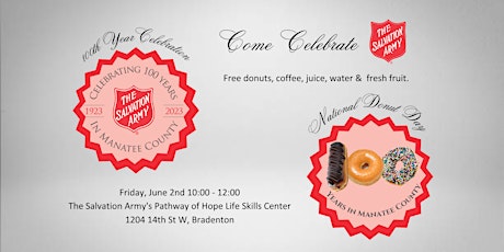 Imagen principal de The Salvation Army's National Donut Day and 100th Anniversary Celebration