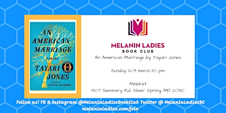 Melanin Ladies Book Club Silver Spring December Meeting- Sunday 12/9 @ 11am primary image