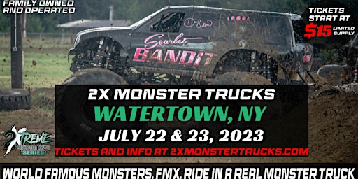2X Monster Trucks Live  Watertown, NY - Sunday