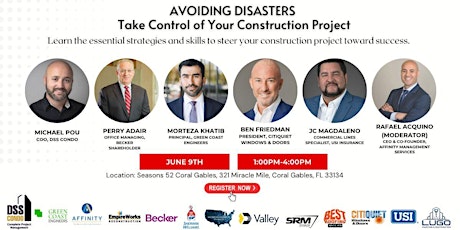 Avoiding Disasters - Take Control of your Construction Project - Panel