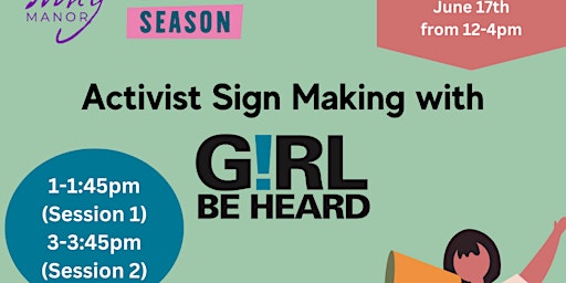 Activist Sign-Making with G!rl Be Heard at We The People Civics Fair primary image