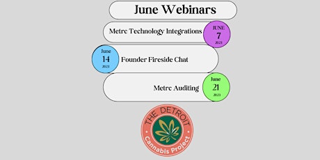 Detroit Cannabis Project June Webinars