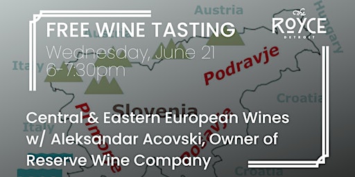 Central & Eastern European wines w/ Aleksandar Acovski, Import Owner primary image