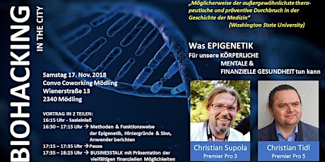 Hauptbild für BIOHACKING in the City-EPIGENETIC visits Business