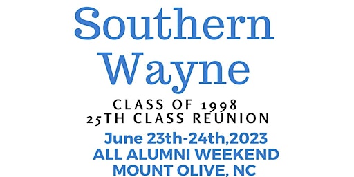 25th Class Reunion - Southern Wayne  Saints primary image