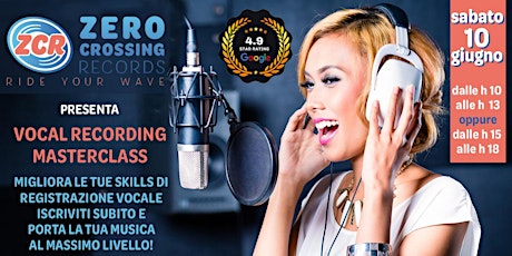 Vocal Recording Masterclass - MATTINO