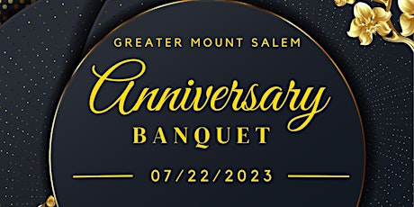 Greater Mount Salem Anniversary Banquet