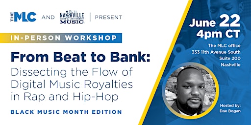 The MLC & NINJCM Present: From Beat to Bank Workshop primary image