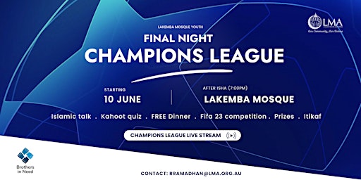 Hauptbild für Champions League Final Night