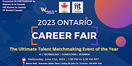 2023 Ontario Career Fair for Data, AI, Tech and Business