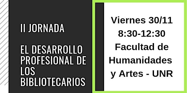 II JORNADA EL DESARROLLO PROFESIONAL DE LOS BIBLIOTECARIOS