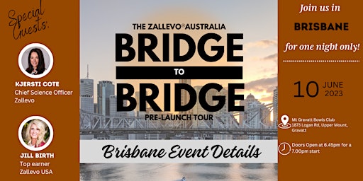 Hauptbild für ZALLEVO - Bridge to Bridge Tour : BRISBANE