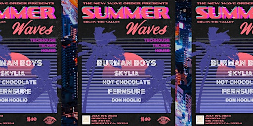 Summer Waves TECH-HOUSE @ Bodega 57