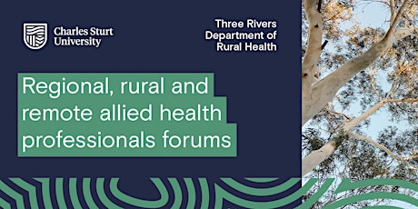 Free Online Forum for Regional, Rural & Remote Allied Health Professionals