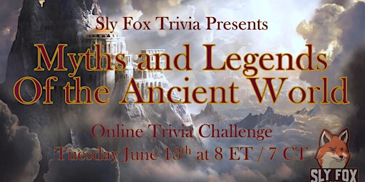 Immagine principale di Myths and Legends of the Ancient World Trivia Night 