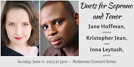 Jane Hoffman and Kristopher Jean: Duets for Tenor and Soprano
