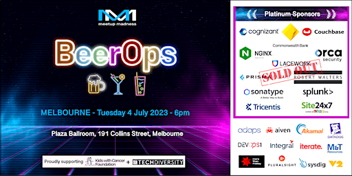 Imagen principal de #BeerOps MELB MID2023 - Australia's Largest Tech Networking Event!