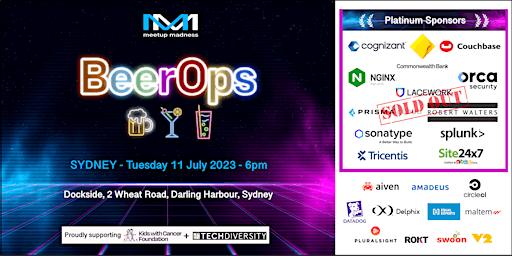 Imagem principal de #BeerOps SYDNEY MID2023 - Australia's Largest Tech Networking Event!