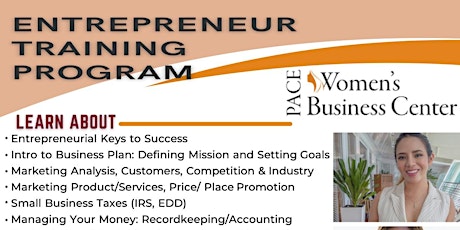 Imagen principal de 2024 SEASON I Entrepreneur Training Program (by PACE WBC)-10 Sessions