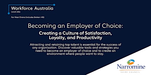 Rescheduled – Becoming an Employer of Choice: Creating a Culture of Loyalty primary image