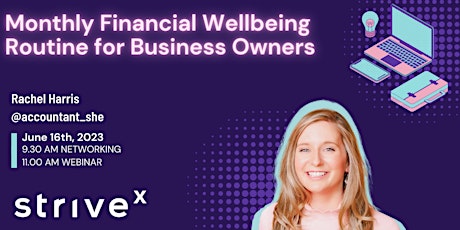 Monthly Financial Wellbeing Routine for Business Owners
