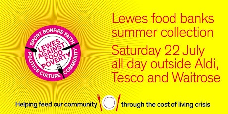 Lewes Food Banks Summer Collection primary image