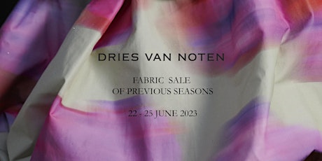 Sale of Fabrics of Previous Seasons  - Dries Van Noten