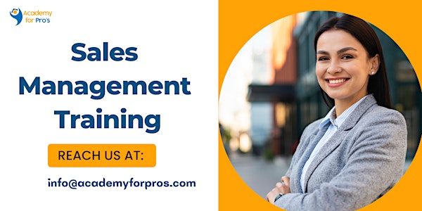 Sales Management  2 Days Training in Cleveland, OH