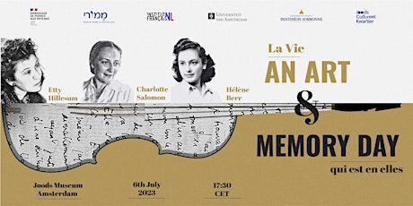 An Art and Memory Day: Etty Hillesum, Charlotte Salomon, Hélène Berr