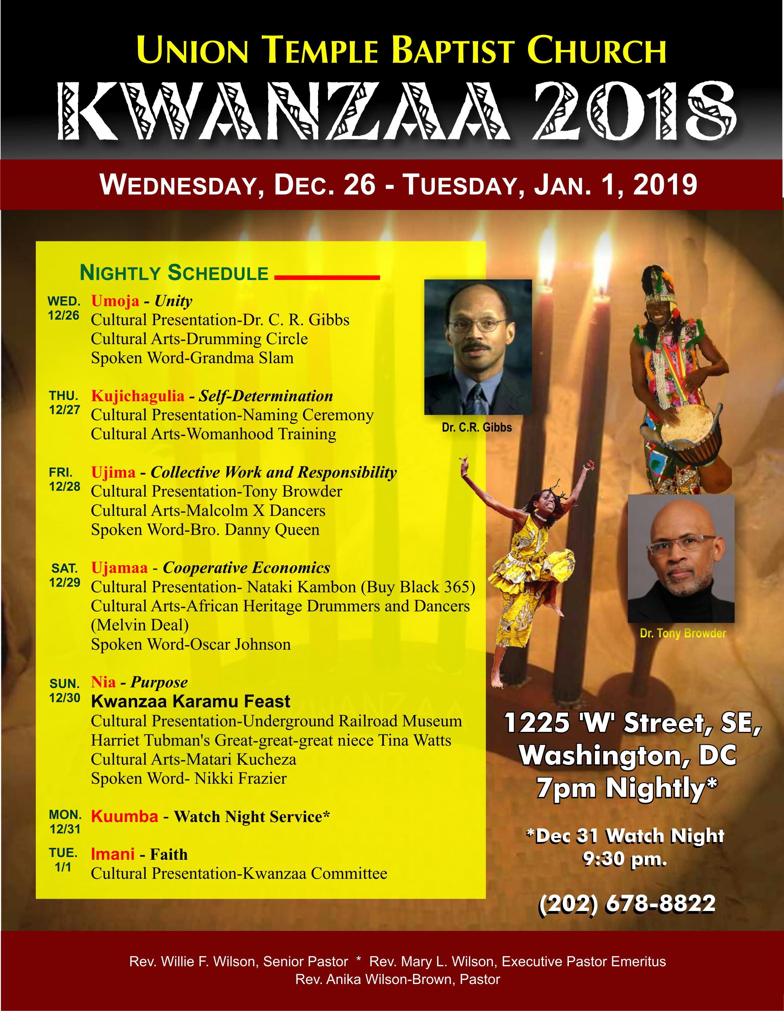 Kwanzaa 26 Dec 2018
