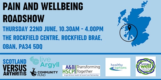 Pain and Wellbeing Roadshow - Oban primary image