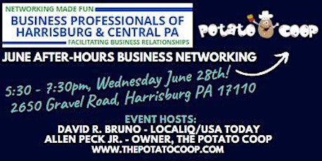 Primaire afbeelding van "Business Professionals of Harrisburg & Central PA" JUNE Networking Mixer