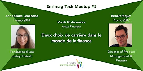 Ensimag Tech Meetup #5 - Deux choix de carrière en finance