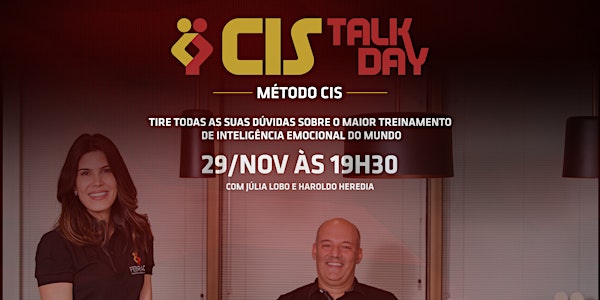 [BELO HORIZONTE - MG] Cis Talk Day Método Cis - 29 de novembro