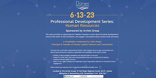 DCC Professional Development Speaker Series: Human Resources