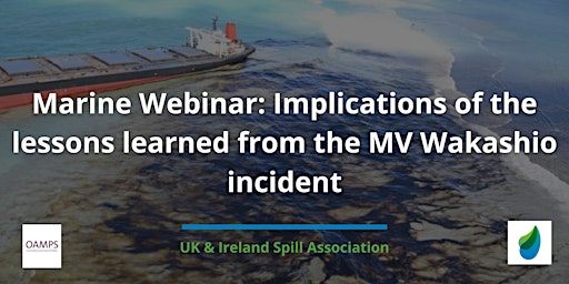 Marine Webinar: Implications of the lessons learned from MV Wakashio primary image
