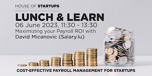 Image principale de HoST's Lunch & Learn: Maximizing payroll ROI for startups
