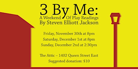 3 By Me: A Weekend of Play Readings - The Dark Part - Sunday December 2nd primary image