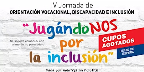 Imagen principal de IV Jornada de Orientación Vocacional, Discapacidad e Inclusión