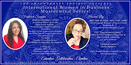 International Women in Business Mastermind welcomes Rebecca Flores Castro!
