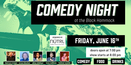 Comedy Night at Black Hammock - June 16 primary image