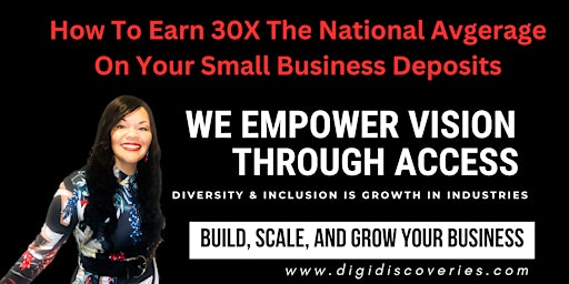 How to Earn 30X the National Average on your Small Business Checking primary image