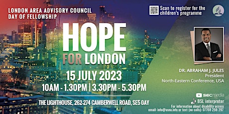 LAAC Day of Fellowship - Hope for London