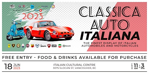 Classica Auto Italiana Car Show - Not for car registration primary image