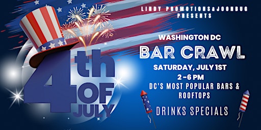 Independence Day Weekend DC Bar Crawl primary image