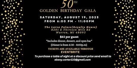 50th Golden Birthday Gala