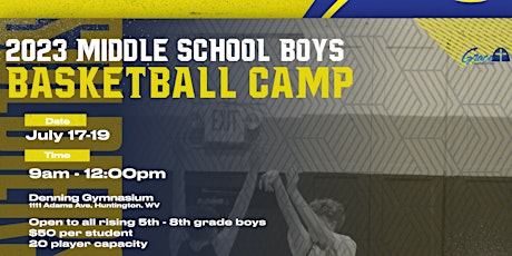Grace Christian Middle School Boys Basketball Camp
