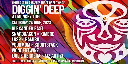 The Pride edition of Diggin' Deep -June 24th  at Monkey Loft primary image